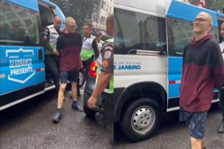 Imagem colorida de jovem francês suspeito de furtar joias em Copacabana, Rio de Janeiro - Metrópoles