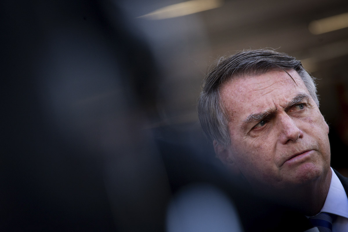Foto colorida do ex-presidente Jair Bolsonaro