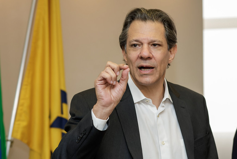 O ministro da Fazenda, Fernando Haddad