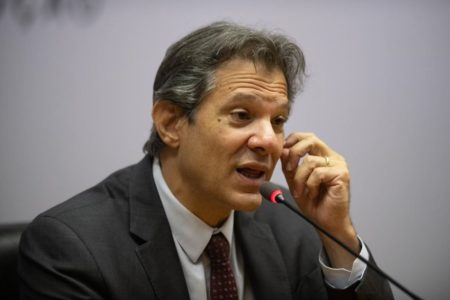 Imagem colorida do O ministro da Fazenda, Fernando Haddad Congresso