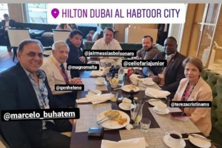 MARCELO BUHATEN ESTEVE COM JAIR BOLSONARO EM DUBAI - METRÓPOLES