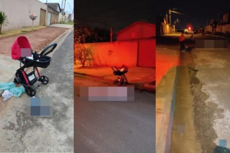 imagem colorida homem mata esposa e abandona filho na rua goias