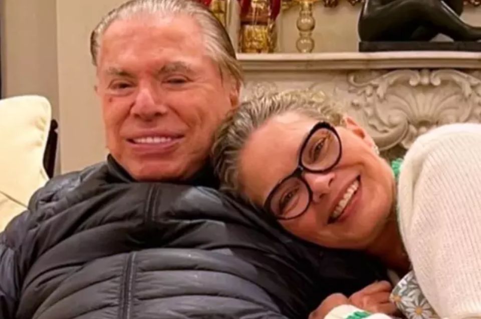 Silvio Santos e Cintia Abravanel