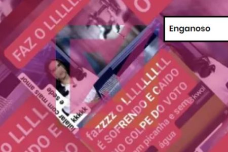 Captura de tela de vídeo enganoso sobre corte de recursos da Operação Carro-Pipa, do governo federal