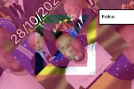Captura de tela de vídeo falso sobre Lula ter sido substituído por sósia
