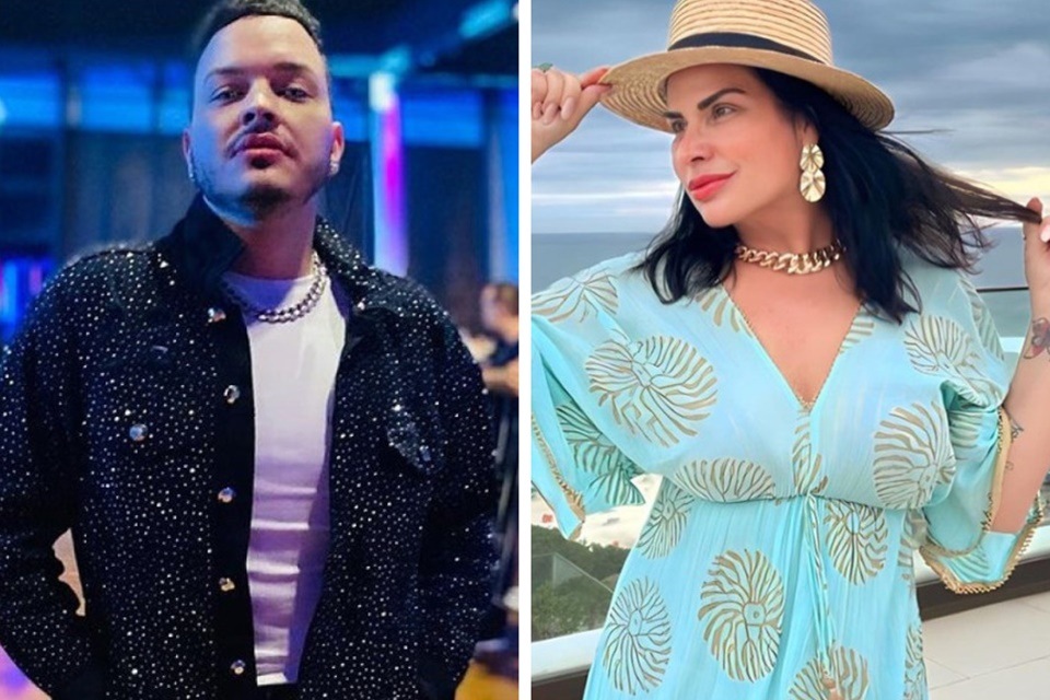 Montagem feita a partir de fotos das redes sociais de Bruno Di Simone e Solange Gomes - Metrópoles