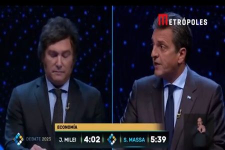 Milei e Massa eleições argentina