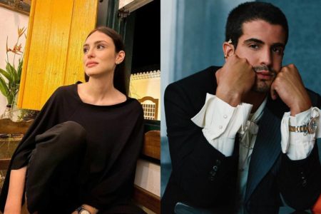 Montagem com fotos coloridas de Isabelle Dummond e Enzo Celulari - Metrópoles