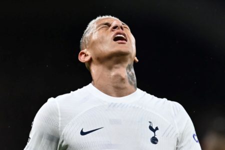 Imagem colorida de Richarlison, jogador do Tottenham e da Seleção BRasileira- Metrópoles