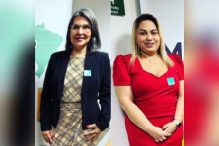 Montagem com fotos coloridas de Luciane Barbosa e Natividade Maia - Metrópoles