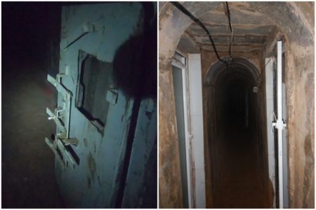 Imagens coloridas mostra estruturam que fariam parte do túnel sob o hospital al-shifa - Metrópoles