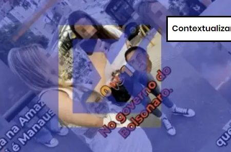 Captura de tela de post sobre desmatamento na Amazônia