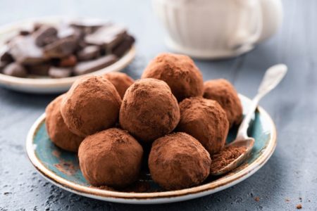 trufas de chocolate