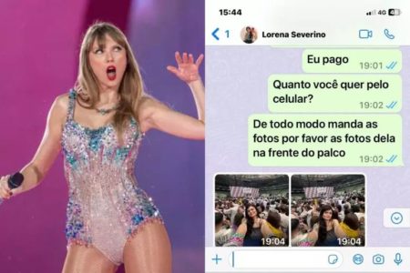 Fã de Taylor Swift que teve celular roubado - Metrópoles