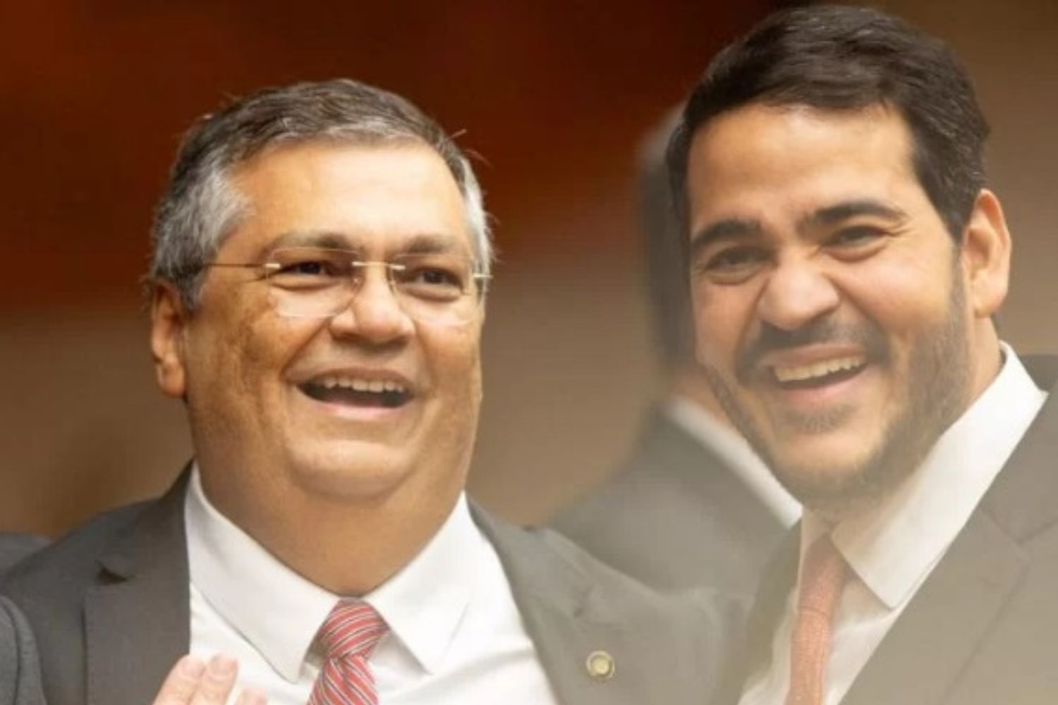 O ministro da Justiça, Flávio Dino, indicado ao STF, e o ministro da Advocacia-Geral da União (AGU), Jorge Messias