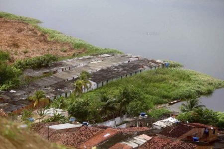 Região do Bebedouro em colapso afetada pela mineração da Braskem em Maceió afundamento