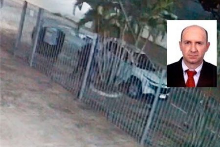Imagem colorida de momento de execução de advogado em Cuiabá (MT) - Metrópoles