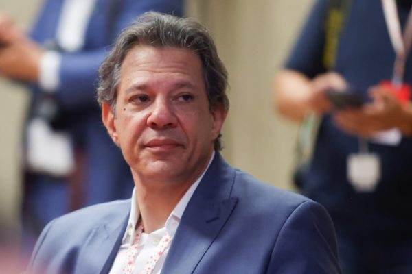 Foto colorida de Fernando Haddad, ministro da Fazenda - Metrópoles