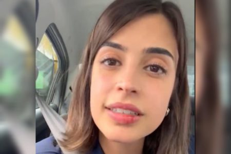 Imagem de deputada Tabata Amaral com lábio ferido - Metrópoles