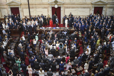 Cerimônia de Posse de Javier Milei no Congresso Nacional