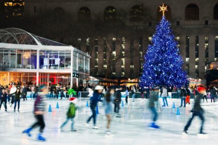 pista de skate no Bryant Park em Nova York