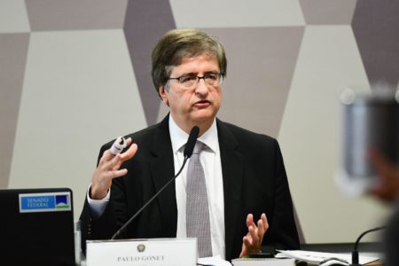 imagem colorida mostra paulo gonet em sabatina na ccj do senado - Metrópoles