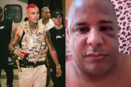 Montagem com fotos coloridas de Poze do Rodo e Marcelinho Carioca - Metrópoles