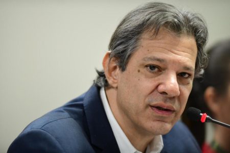 O ministro da Fazenda, Fernando Haddad