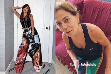 Montagem com imagens de Anitta e sua mãe, Miriam Macedo - Metrópoles