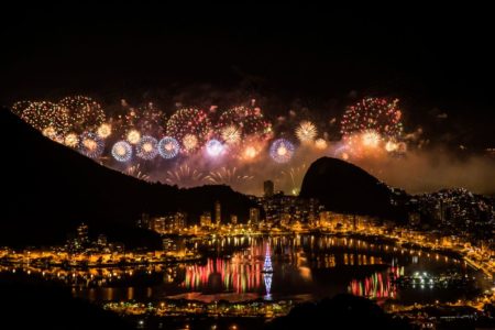 show de fogos de artifício no Rio de Janeiro