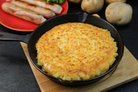 batata rosti na frigideira