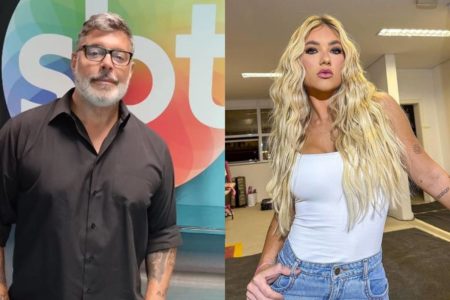 montagem com fotos de Alexandre Frota e Virgínia Fonseca - metrópoles