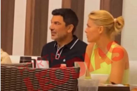 Print de Ana Hickmann e Edu Guedes em vídeo divulgado na web. Nas imagens, os dois aparecem sentados em um restaurante, conversando - Metrópoles