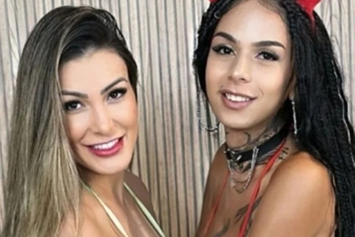 Andressa Urach e Wandy fantasiadas para gravação - Metrópoles