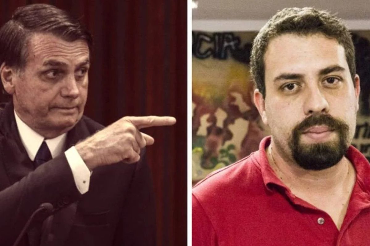 Imagem de Jair Bolsonaro e Guilherme Boulos, edição - Metrópoles