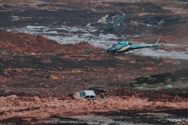 Rompimento da mina do Córrego do Feijão, da Vale, em Brumadinho, em janeiro de 2019