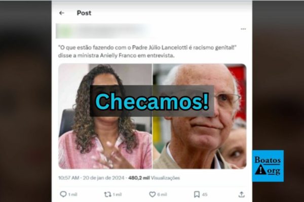 Imagem colorida mostra bota que circula sobre anielle franco e padre julio - Metropoles