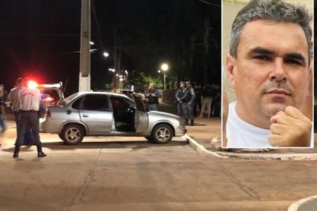 Imagem colorida da cena do crime onde o corpo do PM Djalma Aparecido da Silva foi encontrado - Metrópoles