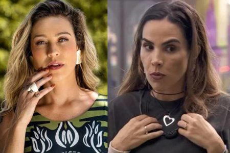 Montagem com duas fotos coloridas, uma da atriz Luana Piovani e outra da cantora Wanessa Camargo - Metrópoles