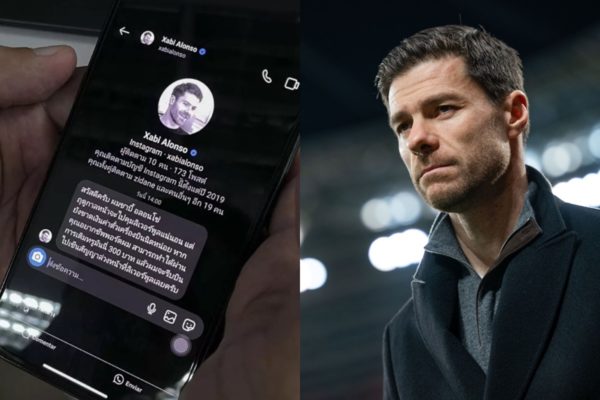 Foto de golpe onde Xabi Alonso pede doação para ir ao Liverpool - Metrópoles