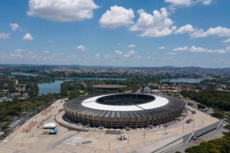 Imagem colorida do estádio Mineirão, que irá sediar a Supercopa- Metrópoles