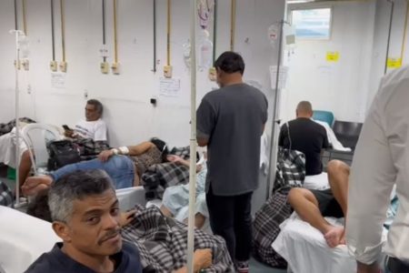 dengue gera superlotação em UPA, com pacientes nos corredores