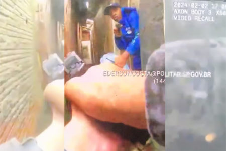 imagem da câmera corporal policial militar de São Paulo Samuel Wesley Cosmo assassinado em SP - Metrópoles