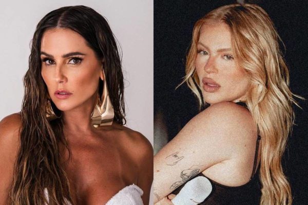 Montagem colorida com duas fotos, uma da atriz Deborah Secco e outra da cantora Luísa Sonza - Metrópoles