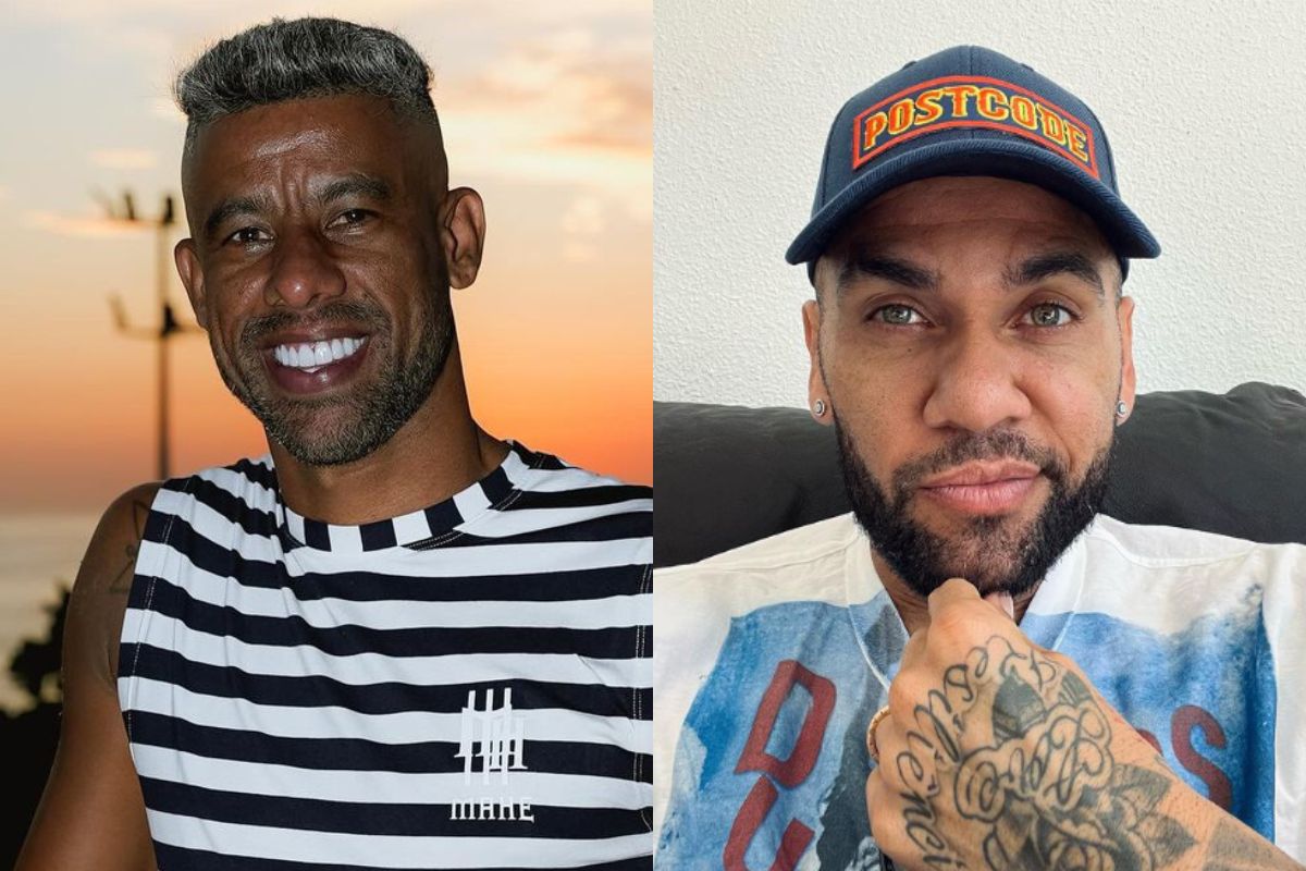 Montagem colorida de Leo Moura e Daniel Alves - Metrópoles