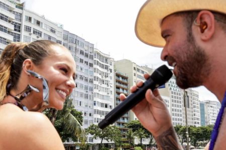 paolla oliveira e diogo nogueira nos 45 anos do clube do samba - metrópoles