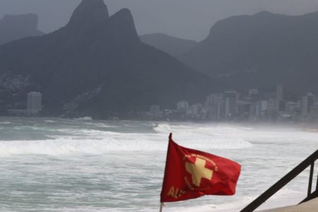 Imagem colorida de Ciclone no Rio