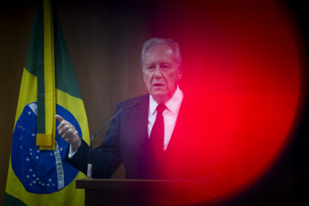 Ministro Ricardo Lewandowski presta esclarecimentos à imprensa sobre a fuga de presos em Mossoró - Metrópoles