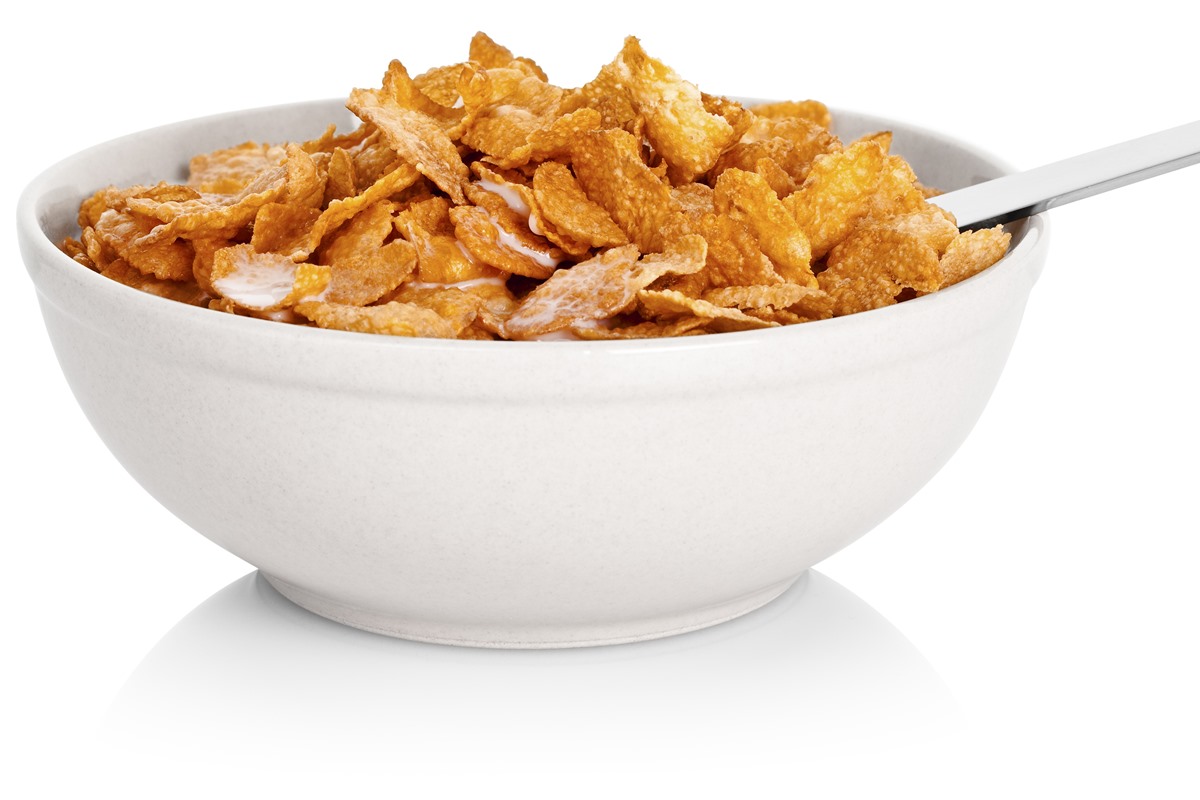 Pote com cereal dentro