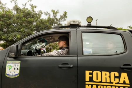 Mossoró Foto colorida de carro da Força Nacional - Metrópoles